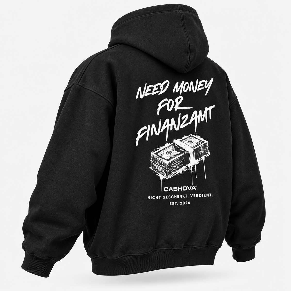 NEED MONEY FOR FINANZAMT - BLACK HOODIE