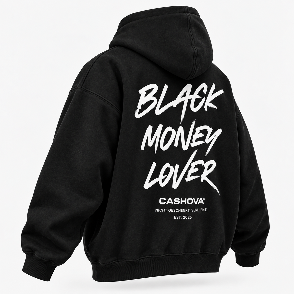 BLACK MONEY LOVER - BLACK HOODIE