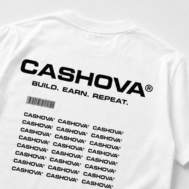 BUILD. EARN. REPEAT. - WHITE SHIRT