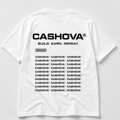 BUILD. EARN. REPEAT. - WHITE SHIRT
