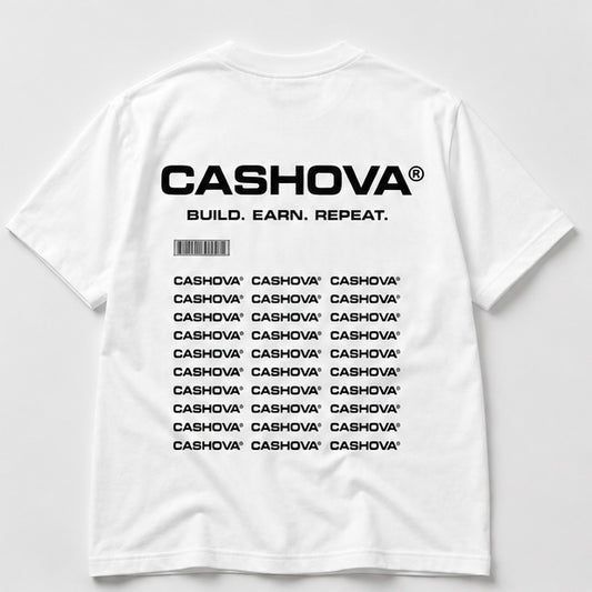 BUILD. EARN. REPEAT. - WHITE SHIRT