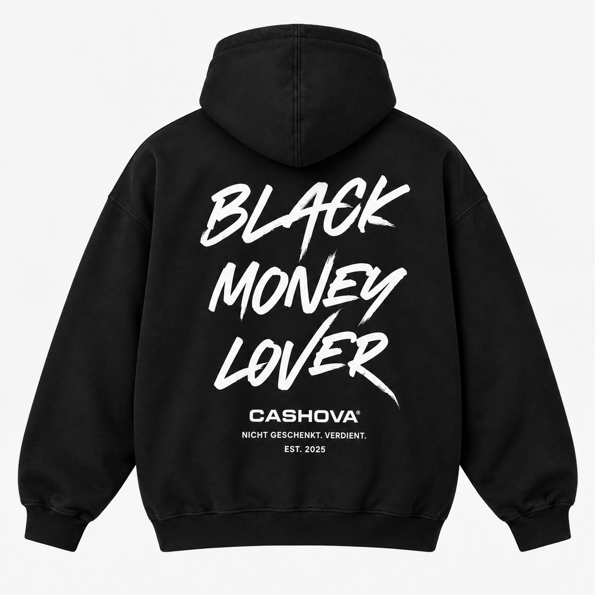 BLACK MONEY LOVER - BLACK HOODIE