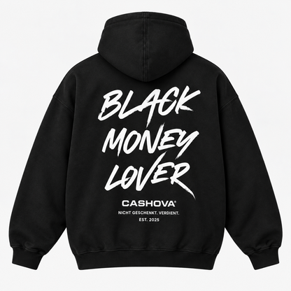 BLACK MONEY LOVER - BLACK HOODIE