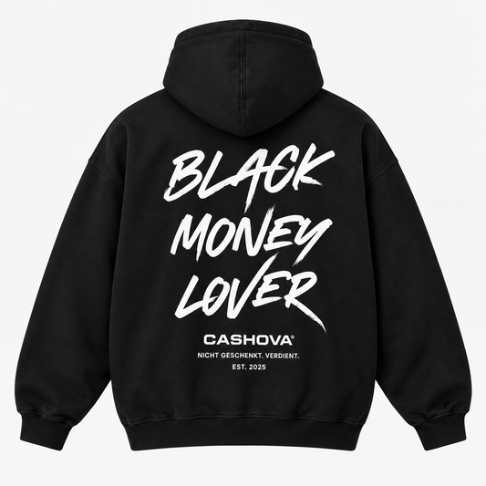 BLACK MONEY LOVER - BLACK HOODIE