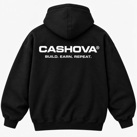 CASHOVA® ORIGIN - BLACK HOODIE