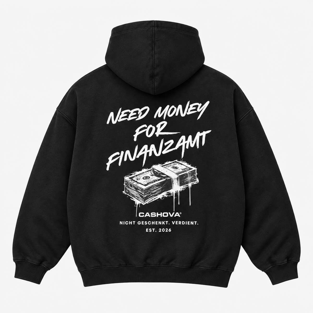 NEED MONEY FOR FINANZAMT - BLACK HOODIE